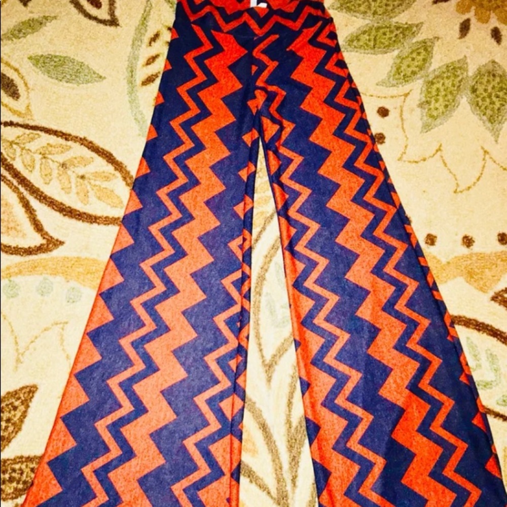 Orange/Blue Chevron Palazzo Size S\M